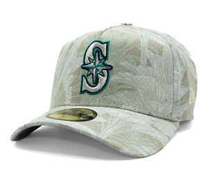 Cap New Era - MLB Three Looms "Leafy Palm" 59FORTY A-Frame - Seattle Mariners - Stone