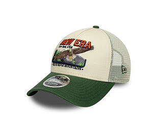 Cap New Era - Branded Graphic 9FORTY M-CROWN A-Frame Trucker - Cream / Cilantro Green