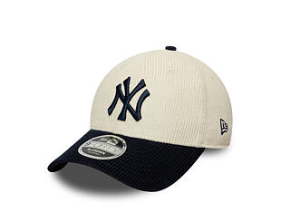 Cap New Era - MLB Cord 9FORTY M-CROWN - NY Yankees - Cream / Navy