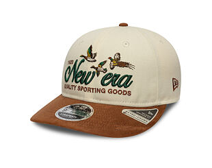 Cap New Era - Branded Suede Pre-Curved 9FIFTY Retro Crown - Cream / Deep Auburn
