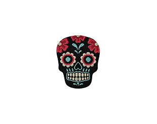 Patch Monoquick - Lebka Los Muertos 3,6 x 3 cm