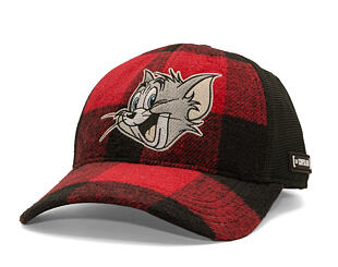 Cap Capslab - Tom & Jerry Trucker - Tom Grin Buffalo Check - Red / Black