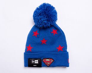 New Era CY star Bobble Knit Superman Kids Beanie