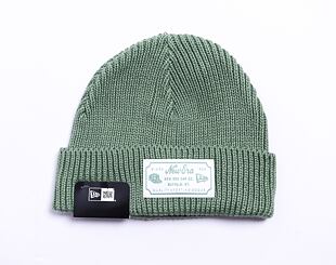 New Era Patch Short Cuff Beanie Jade Green