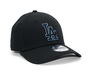 New Era 9FORTY MLB Team Outline Los Angeles Dodgers Black / Radiant Blue Cap