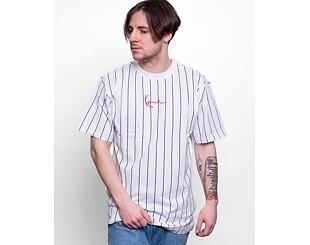 Karl Kani 6030152 Small Signature Pinstripe Tee White/Black