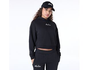 Dámská Mikina New Era - Script Crop Hoodie - Black