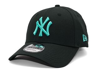 Kšiltovka New Era - MLB League Essential 9FORTY - NY Yankees - Black / Teal