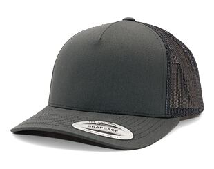 Kšiltovka Yupoong 5-Panel Retro Trucker Cap Charcoal
