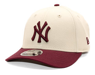 Kšiltovka New Era - MLB WS Patch Retro 9FORTY M-CROWN - NY Yankees - Cream / Burgundy