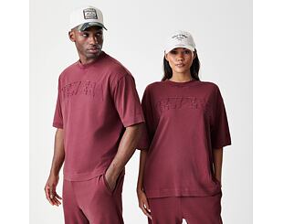 Tee New Era - Branded Washed Oversized Tee - Burgundy