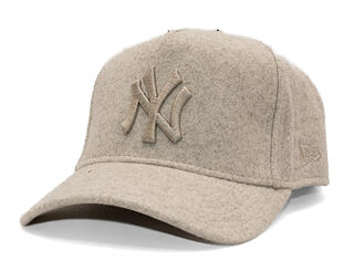 Cap New Era - MLB Melton Wool 9FORTY A-Frame - NY Yankees - Stone