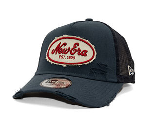 Cap New Era - Branded Oval Canvas Distress 9FORTY Trucker - Navy
