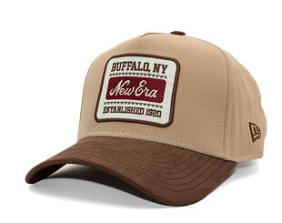 Cap New Era - Branded Suede Patch 9FORTY A-Frame - Camel