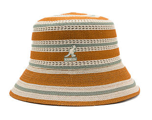 Bucket Hat Kangol - Tropic Resort Stripe Lahinch - Rustic Caramel Multi