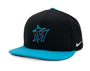 Cap Nike - Dri-Fit Pro - Miami Marlins - Black 00A/Light Current Blue