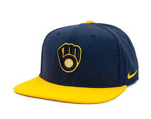 Cap Nike - Dri-Fit Pro - Milwaukee Brewers - Midnight Navy 44B/Amarillo 78H