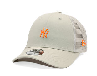 Kids Cap New Era - MLB Homefield 9FORTY Trucker - NY Yankees - Stone / Orange