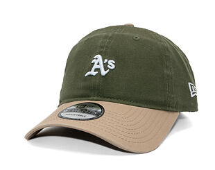 Cap New Era - MLB Mini Logo Washed Contrast 9TWENTY - Oakland Athletics - New Olive / Camel