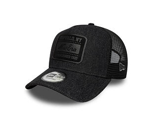 Cap New Era - Branded Patch Denim 9FORTY A-Frame Trucker - Black