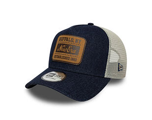 Cap New Era - Branded Patch Denim 9FORTY A-Frame Trucker - Royal