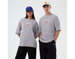 Tee New Era - MLB Waffle Box Tee - NY Mets - Grey
