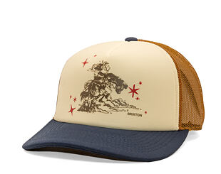 Cap Brixton - Mid Century Ranch Trucker Hat - Off White/Washed Navy