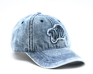 Womens Cap DAD CAP EN JEAN AVEC PATCH VD A FRANGES