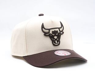Cap Mitchell & Ness - NBA Brown And Cream Pro Snapback - Chicago Bulls - Cream