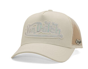 Womens Cap Von Dutch - Felt & TPU Patch Baseball - Beige