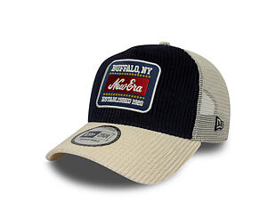 Cap New Era - Branded Cord Visor 9FORTY A-Frame Trucker - Navy / Stone