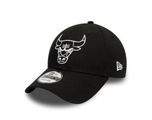 New Era 9FORTY NBA Essential outline Chicago Bulls Strapback Black Cap