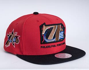 Mitchell & Ness Philadelphia 76ers Team Insider Snapback HWC Red / Black Cap