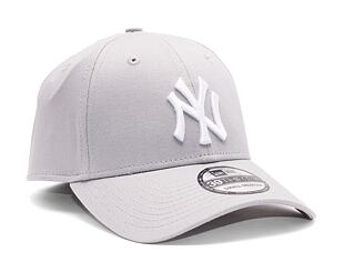 New Era League Basic New York Yankees Grey/White 39THIRTY Stretchfit Cap
