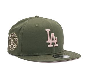 New Era 9FIFTY MLB Side Patch Los Angeles Dodgers New Olive / Dirty Rose Cap