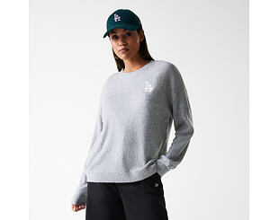 Dámská Svetr New Era - MLB Knit Sweater - LA Dodgers - Heather Grey
