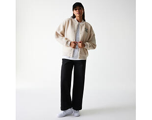 Dámská Bunda New Era - MLB Sherpa Bomber - NY Yankees - Cream