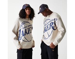 Svetr New Era - NBA Oversized Knit - LA Lakers - Cream