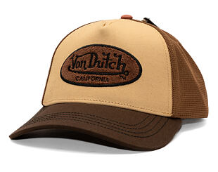 Kšiltovka Von Dutch - Trucker - Terry Logo - Brown/Beige