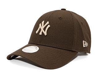 Womens Cap New Era - MLB Womens Essential Midi Logo 9FORTY - NY Yankees - Brown