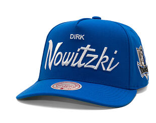 Cap Mitchell & Ness - Player Script Hwc - NBA - Dallas Mavericks - Dirk Nowitzki - Blue