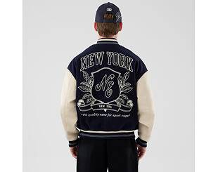 Jacket New Era - Branded Oversized Varsity Jacket - Navy