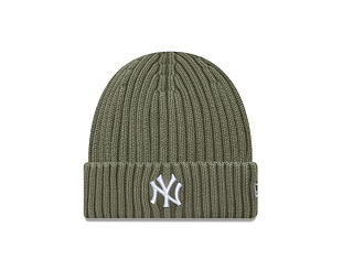 Beanie New Era - MLB Washed Beanie Medium Knit - NY Yankees - New Olive