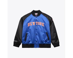 Jacket Mitchell & Ness - NBA Player Lightweight Satin Jacket - New York Knicks - Royal/Black