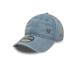 Cap New Era - MLB Washed Denim Pin 9TWENTY - NY Yankees - Pastel Blue