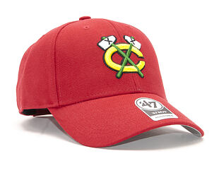 '47 Brand Chicago Blackhawks MVP Red Strapback Cap