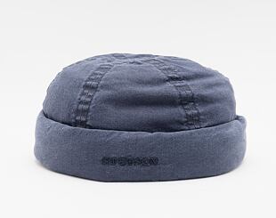 Stetson Docker Delave Organic Cotton Navy/Gun Metal 8821107 Docker Cap