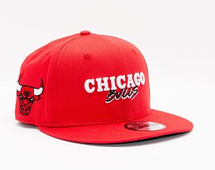 New Era 9FIFTY NBA Script Team Chicago Bulls Red Cap