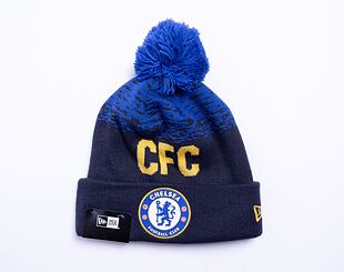 New Era Marl WordMark Beanie Chelsea FC Lion Crest Navy / Blue