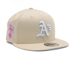 Kšiltovka New Era 9FIFTY MLB Pastel Patch Oakland Athletics Light Cream / White